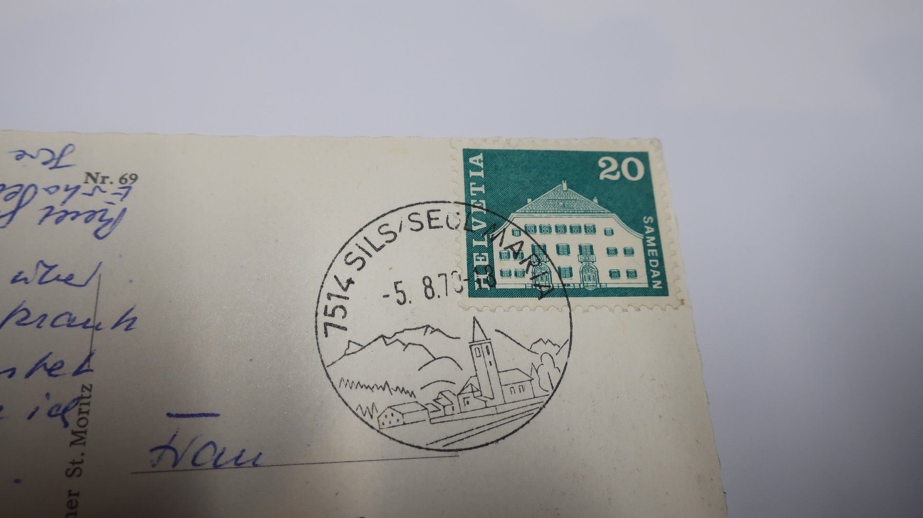 Cartoline postali: Am Silsersee  1970 – Usato da Cormoret venduto da Pascalll2001 3