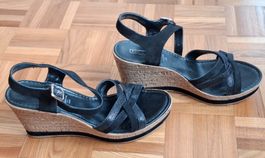 Sandales à talon compensé 5th Avenue/Keilsandalen 5th Avenue
