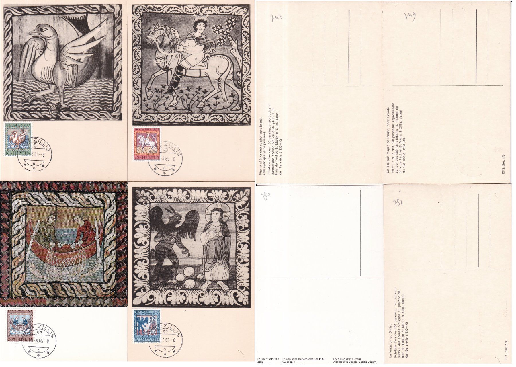 Tous les timbres: 40 Stk. CH Maximumkarten ab 1965 – D'occasion à Münchwilen AG par Nesar