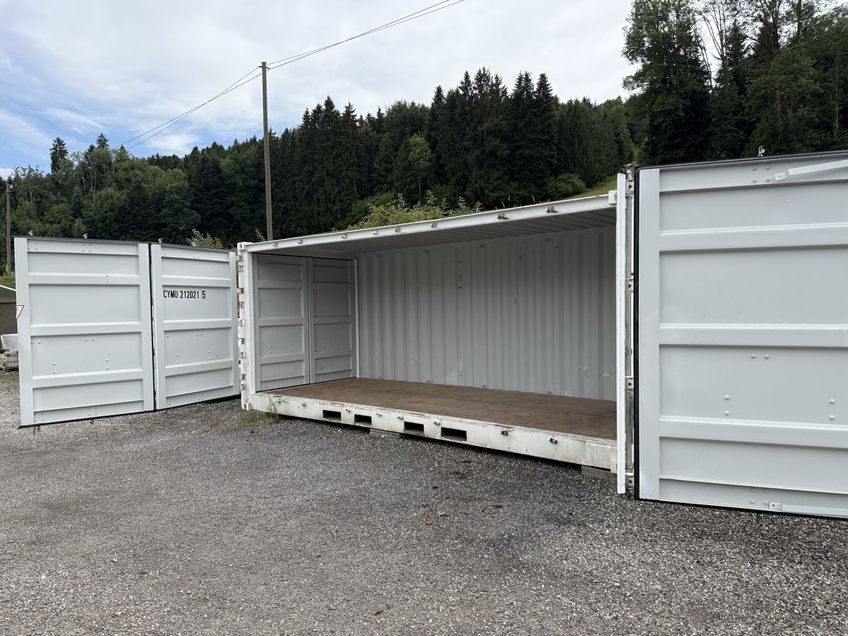 Contenitori edile: 20 Fuss Lagercontainer Open Side Seitenöffnung – Usato da grosswangen venduto da Poliniman0 6