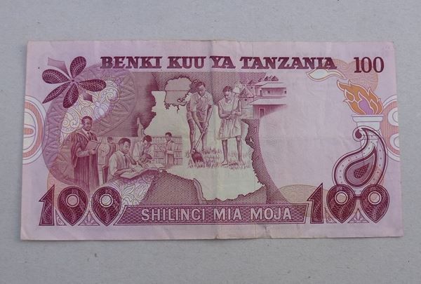 Banconote: Tanzania ++ 100 Shilingi Mia Moja – Usato da Walkringen venduto da Casablanca777 1