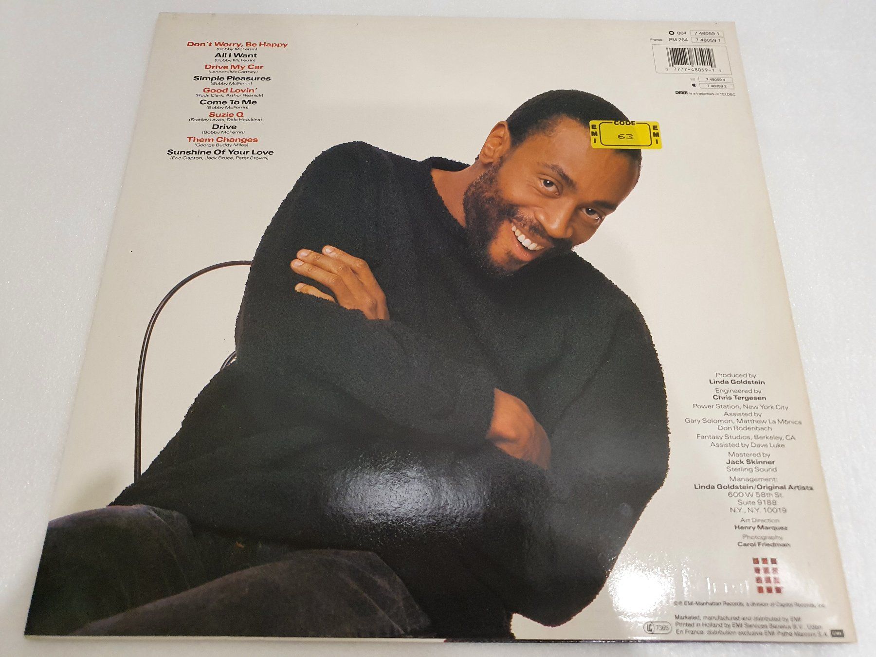 Dischi in vinile: Bobby McFerrin – Simple Pleasures – Usato da Uster venduto da Vinyl-Leidenschaft 1