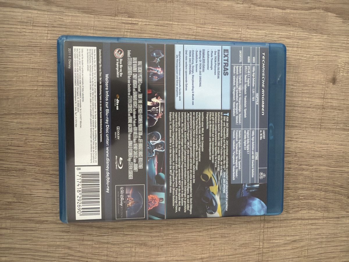 Tutti i DVDs: Tron - Das Original (1982) BluRay – Usato da Hagendorn venduto da masterchieff 1