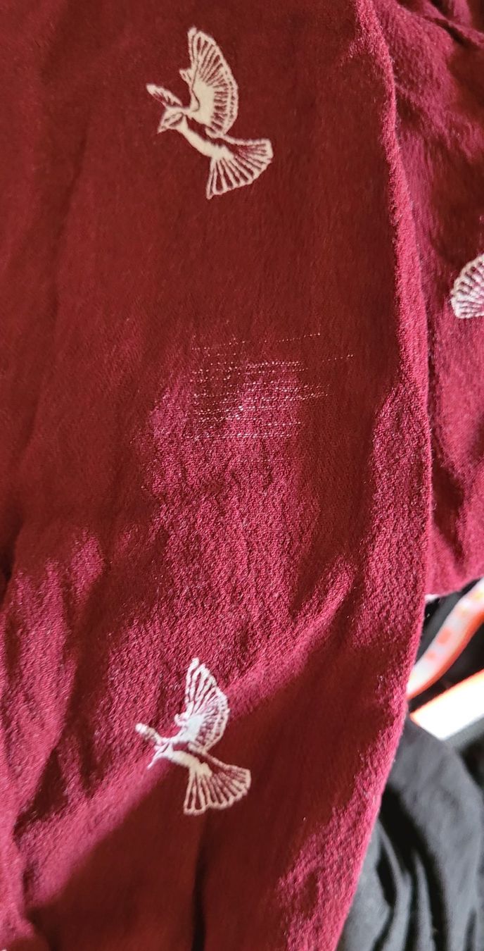 H&M Vestiti: Gemustertes Kleid von H&M Gr. 36 weinrot – Nuovo (secondo la descrizione) da Füllinsdorf venduto da Sunnebliemli7 4