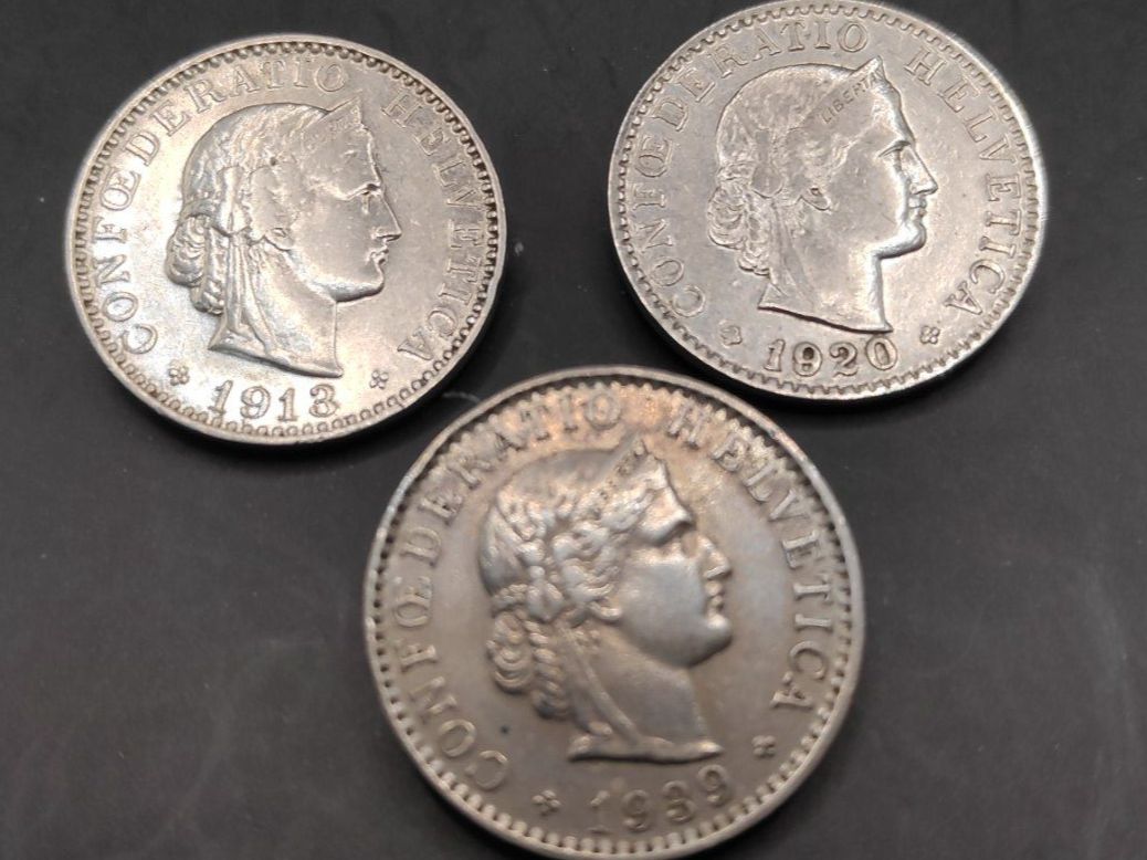 Tutti le monete: 1913 / 1920 / 1939 - 20 Rp. – Usato da Sirnach venduto da Trekk64 1