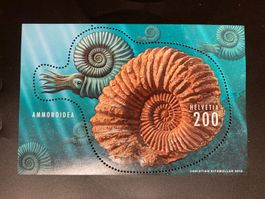 Schweiz 2015 Block Ammonoidea postfrisch