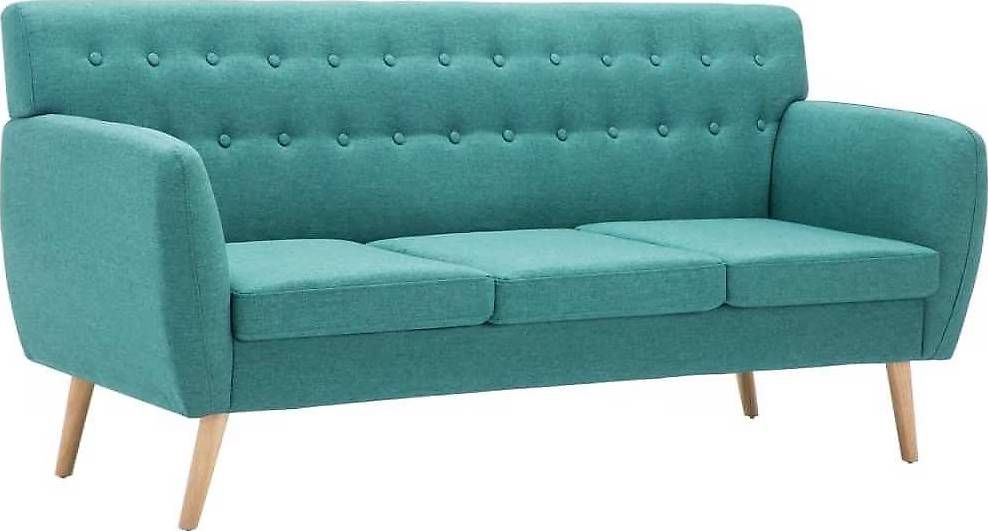 Divani: Canapé turquoise, trois places – Usato da Pieterlen venduto da grazi2810 2