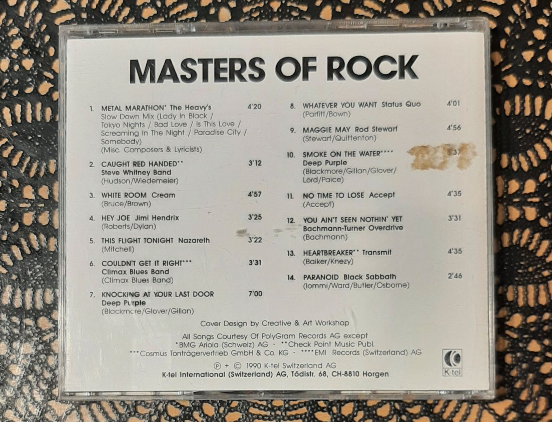 CDs: Masters Of Rock, Hard Rock Compilation CD 1990 – Gebraucht aus Amriswil von Celini3 1