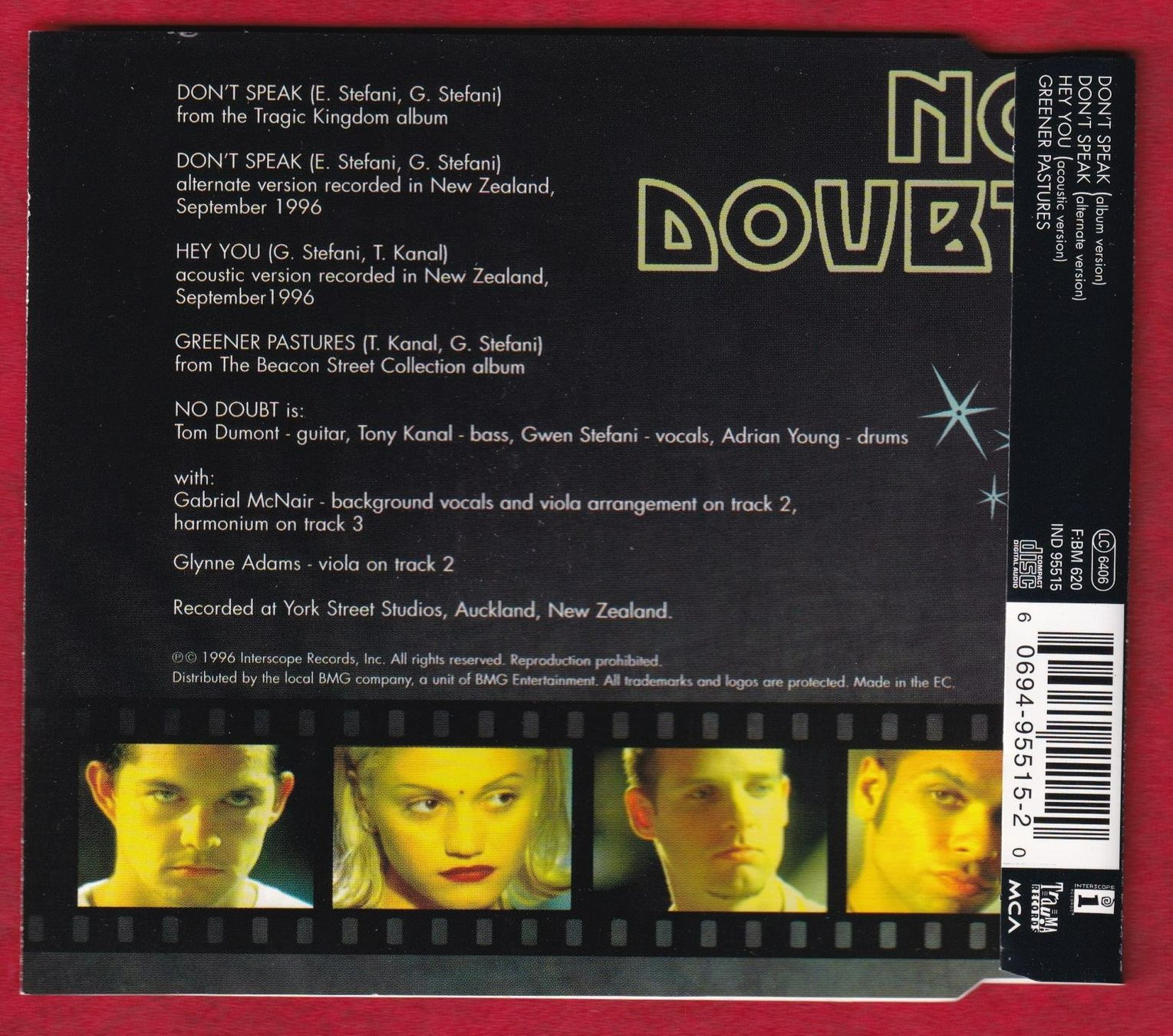 CD: No Doubt - Don't Speak (CD-Maxi-Single) – Usato da Zürich venduto da Pfluftl2000 1