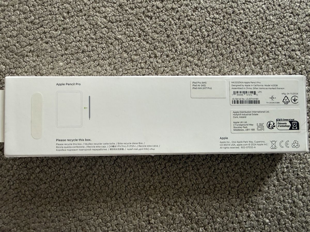Apple Tablet PC: Apple Pencil Pro neuwertig – Nuovo (secondo la descrizione) da Solothurn venduto da globemaster 1