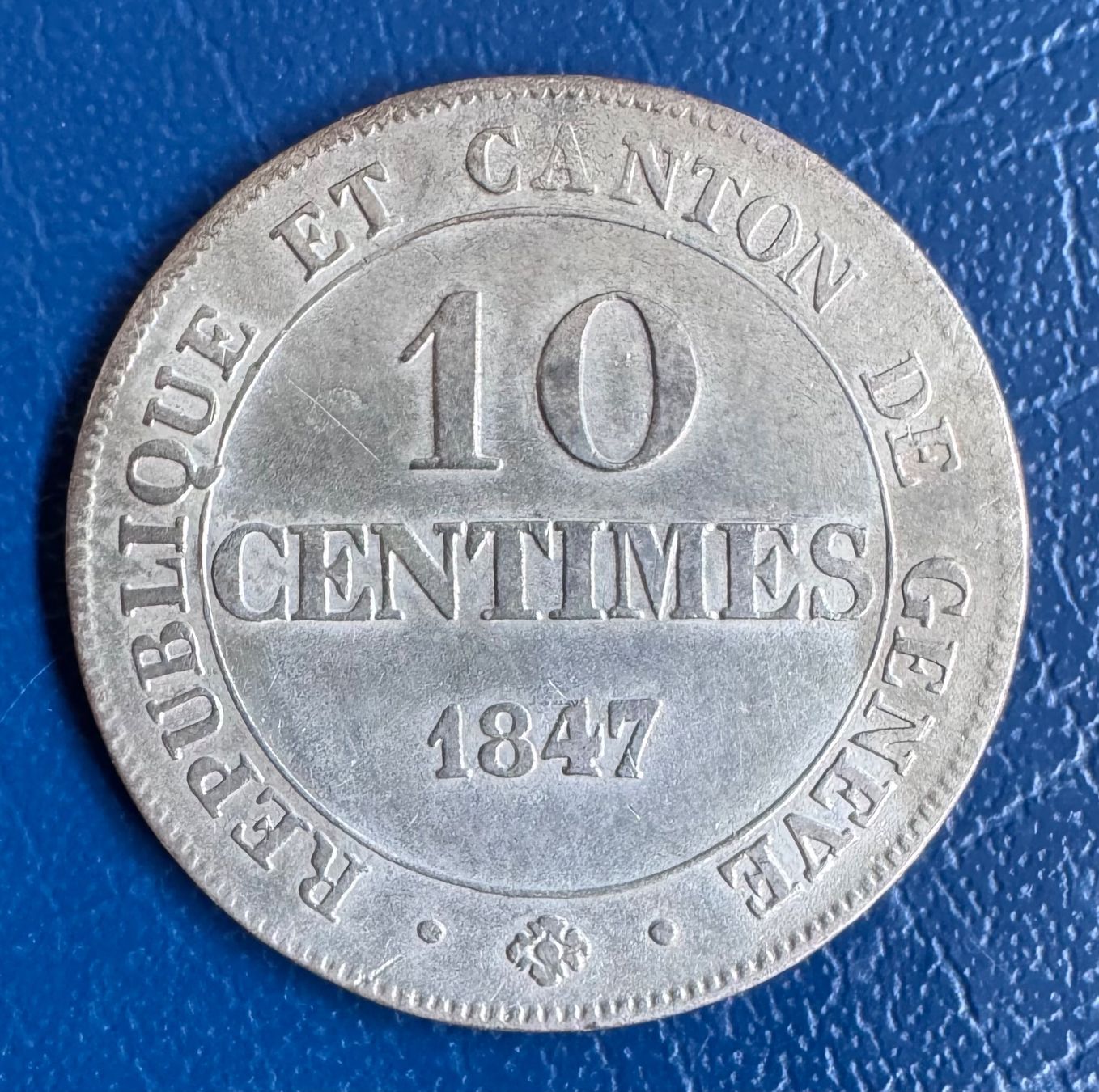 Toutes les monnaies: Kanton Genf 10 Centimes 1847 s.s. – D'occasion à Ebikon par Dmasterx