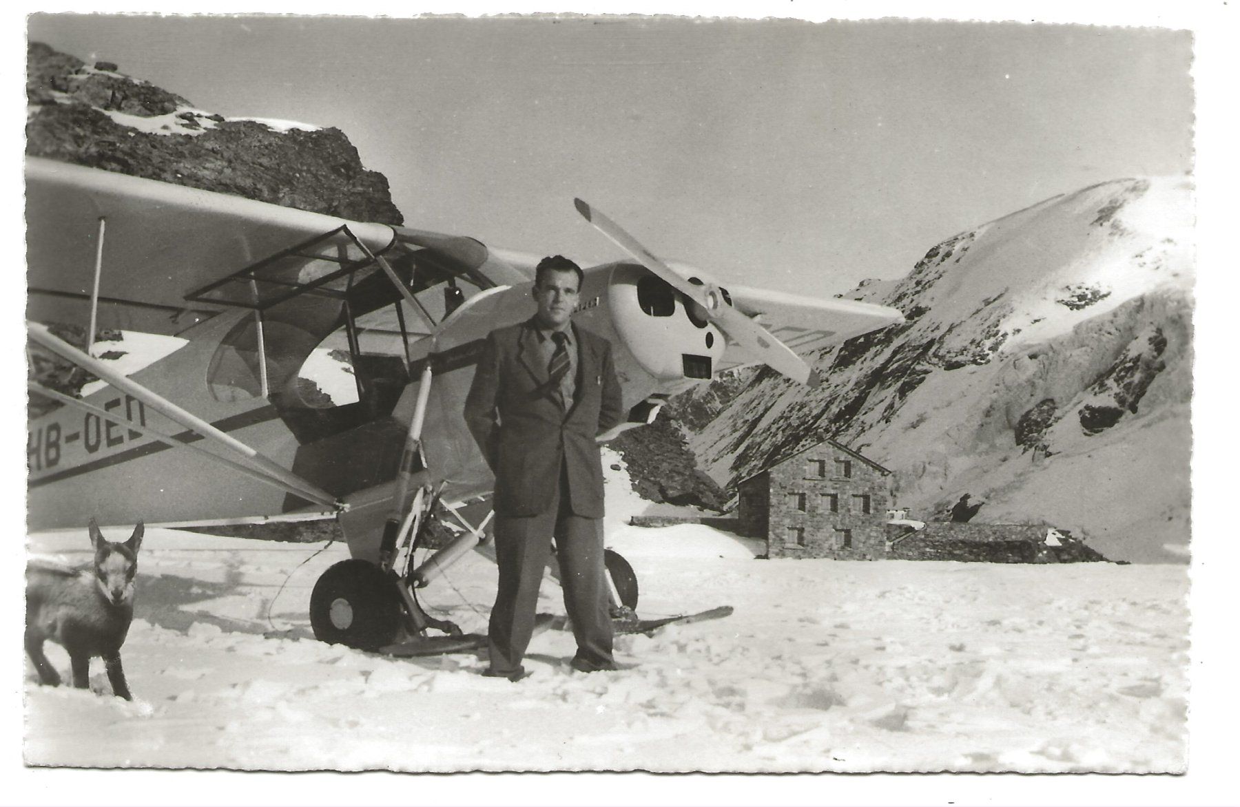 Cartes postales: Gletscherpilot Hermann Geiger - Kander-Gletscher - Mutthorn – D'occasion à Engelburg par Cartophil