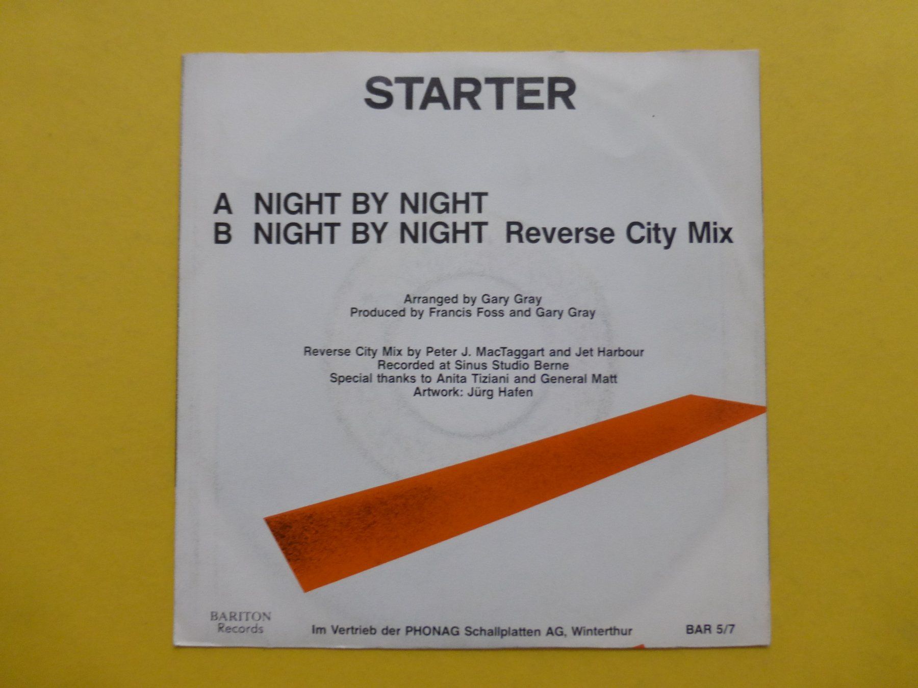 Dischi in vinile: Starter – Night By Night – Usato da Zürich venduto da Swiss57 1