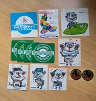 Lot d'autocollants vintage : Olympic, Philips, Pony!