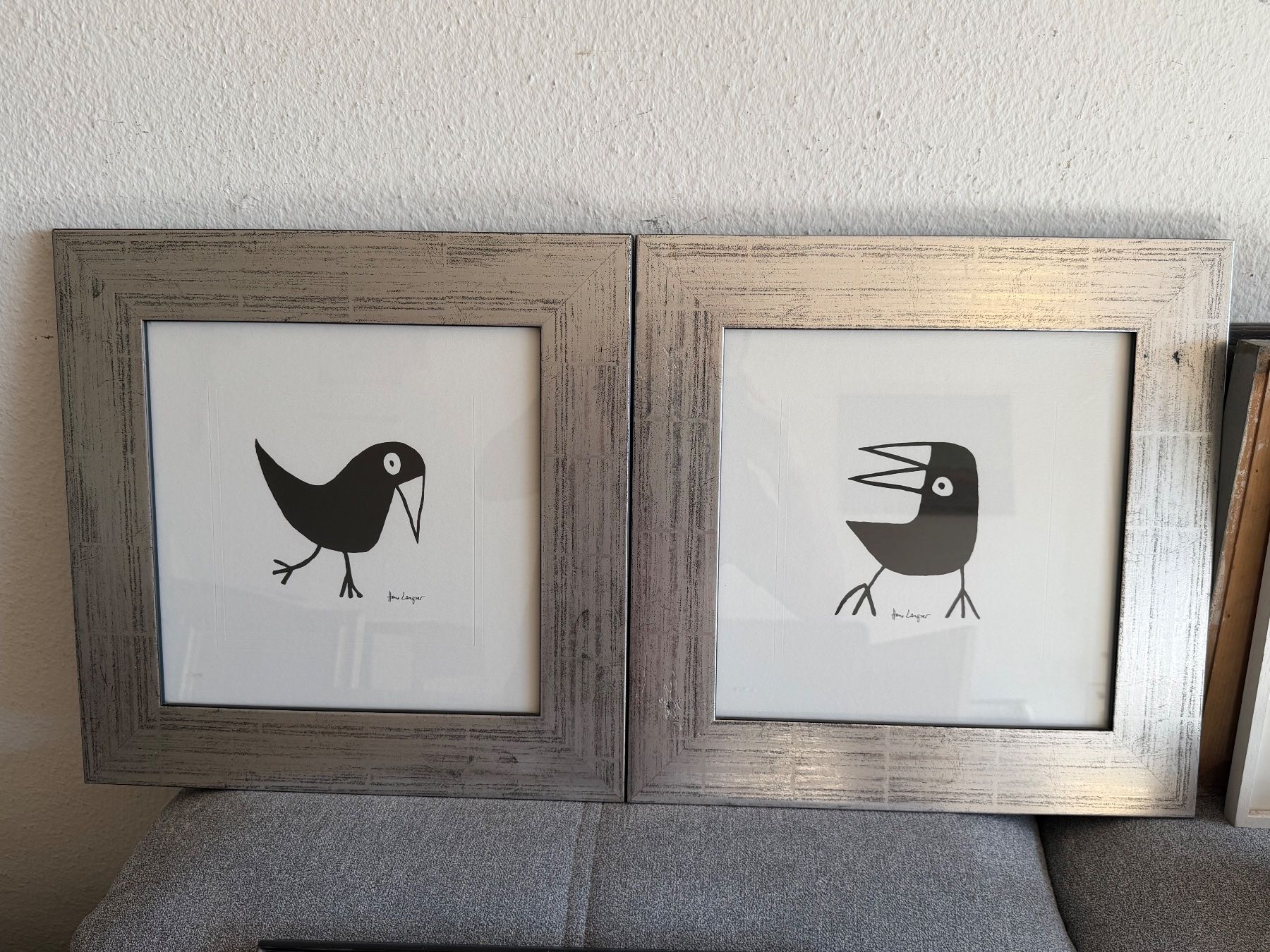 Gemälde: Hans Langner 2 Bilder – Gebraucht aus Basel von PAUL_ART