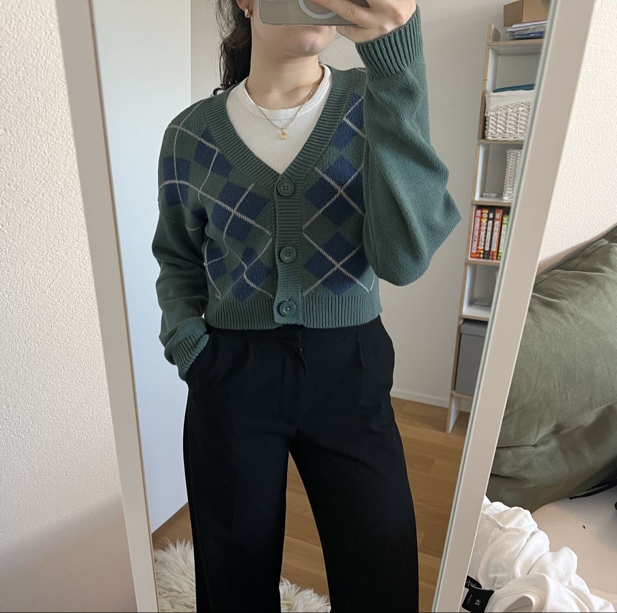 Hollister Giacche: Karierte Strickjacke – Nuovo (secondo la descrizione) da Frauenfeld venduto da vik_d96k