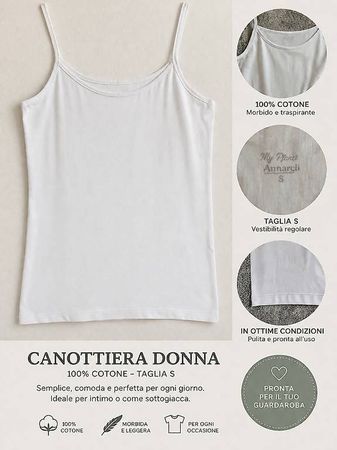 Canottiera 100% cotone