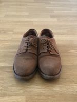 Derbies en daim beige (fabrication Portugal)