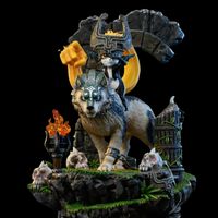 The Legend of Zelda Wake Studio Wolf Link Midna Resin Statue