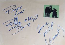 M. O. P. Autogramm signiert Karte 20x30cm Rap-Duo