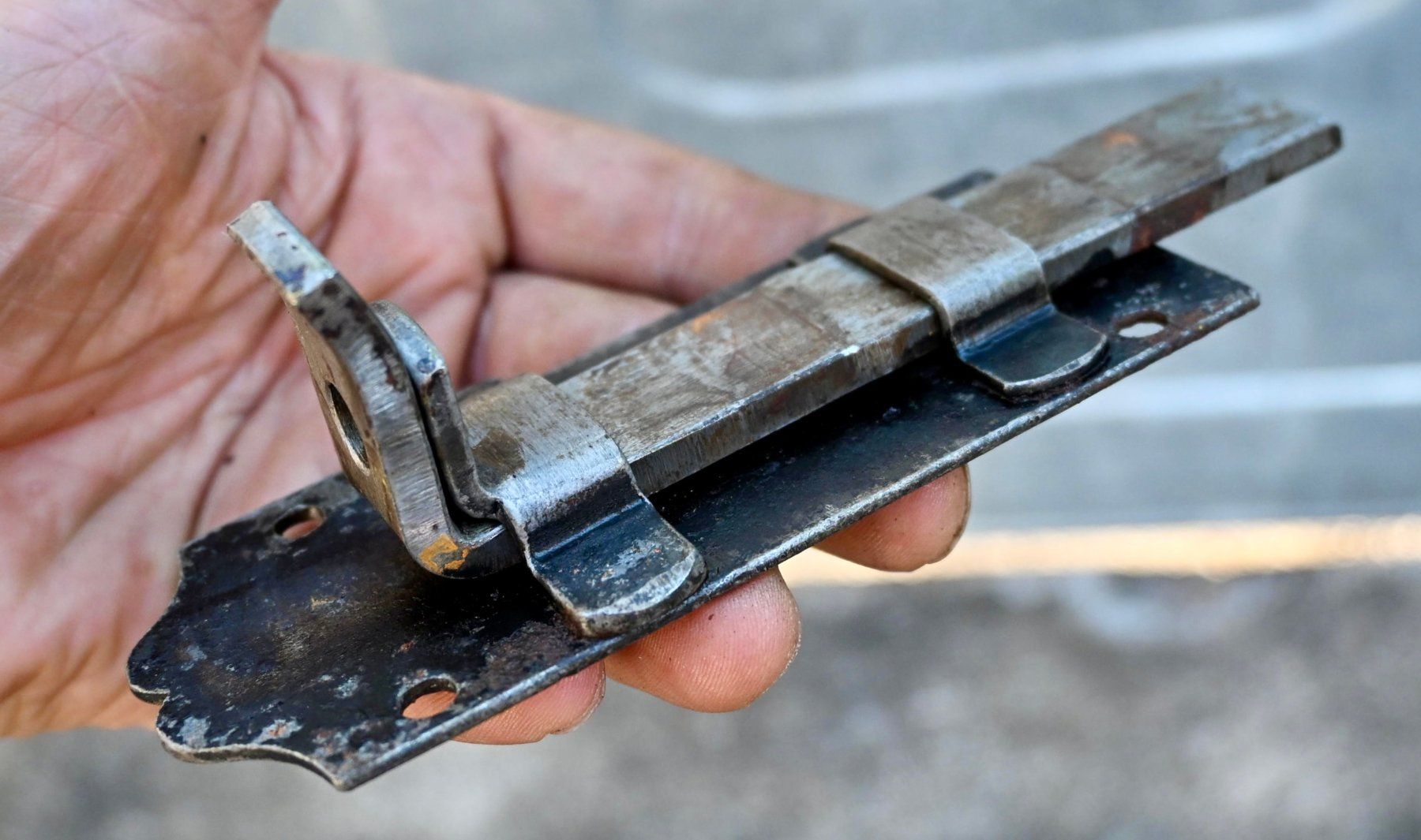 Ferramenta: alter Stossriegel funktioniert L 12.2cm B 5cm – Usato da Pfaffhausen venduto da mono_rec 5