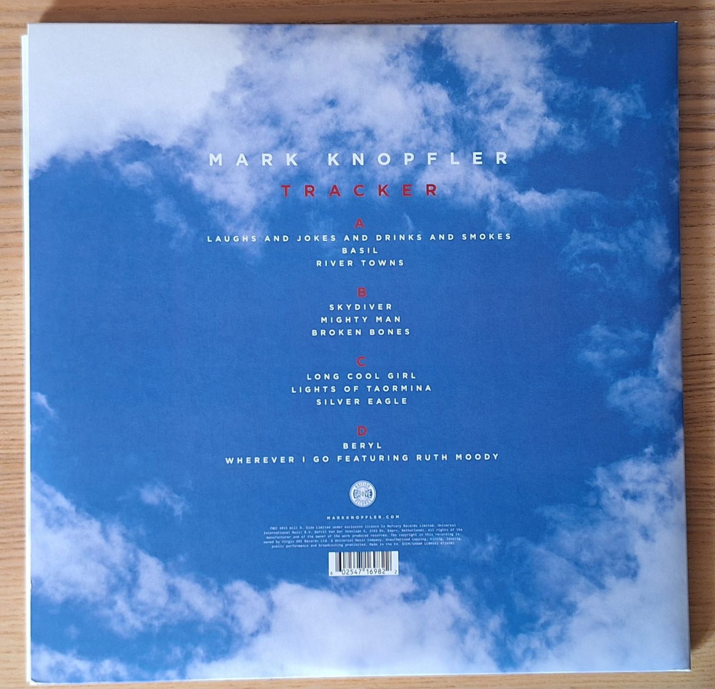 Vinyles: Mark Knopfler Tracker Doppel LP EU 2015 – D'occasion à Mühlethurnen par Landhockeyelvis 1