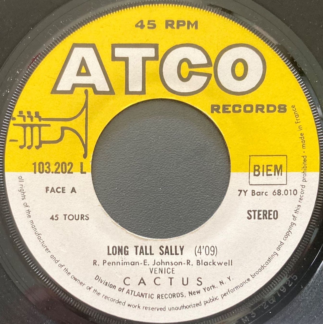 Dischi in vinile: CACTUS - LONG TALL SALLY – Usato da Poliez-Pittet venduto da Newtown-Records 2