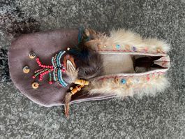 Indigener Artefakt, Mokassin. Ureinwohner USA