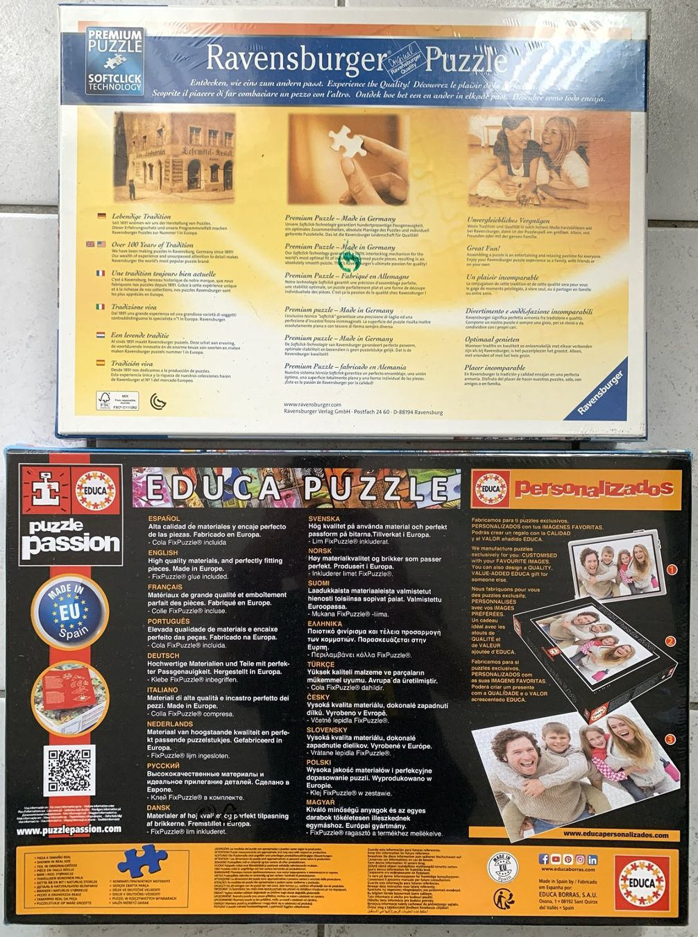 Ravensburger Puzzle: 2 Puzzles à 1500 Teile – Nuovo e nell'imballaggio originale da Pieterlen venduto da Rocko1 1