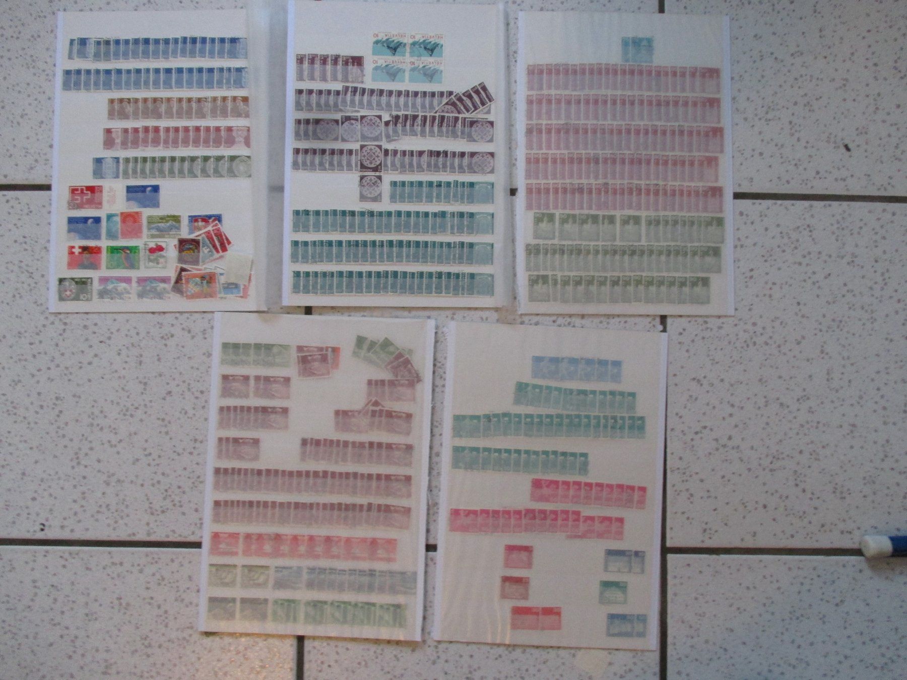 Tutti i francobolli: 6 Scans Restposten mit Blocks und Einheiten / Doubletten ! – Usato da Bibern SH venduto da Heinibuehrer 4