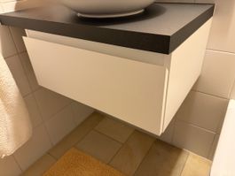 Moderner Waschbecken Unterschrank, neuwertig, weiss. Top!