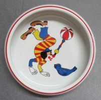 Kinderteller mit Clown-Motiv - Langenthal Porzellan