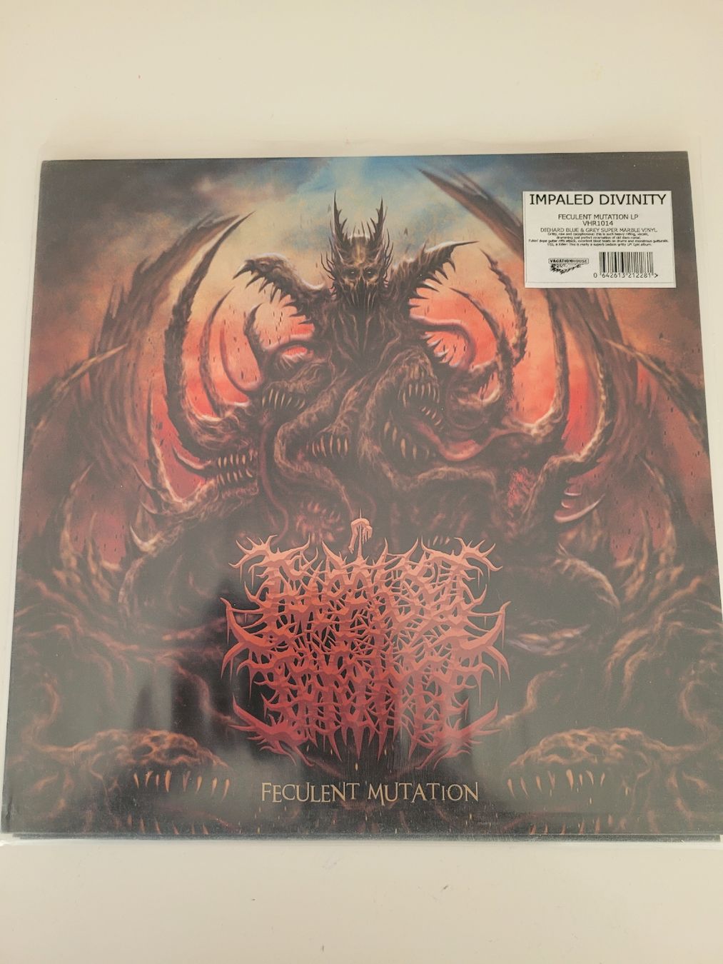 Schallplatten: Impaled Divinity - Feculent Mutation Blue/Grey Marbled Vinyl – Neu (gemäss Beschreibung) aus Münsingen von Drachenwurst