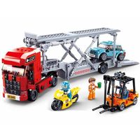 Fahrzeug Transporter Lastwagen Bausteinset