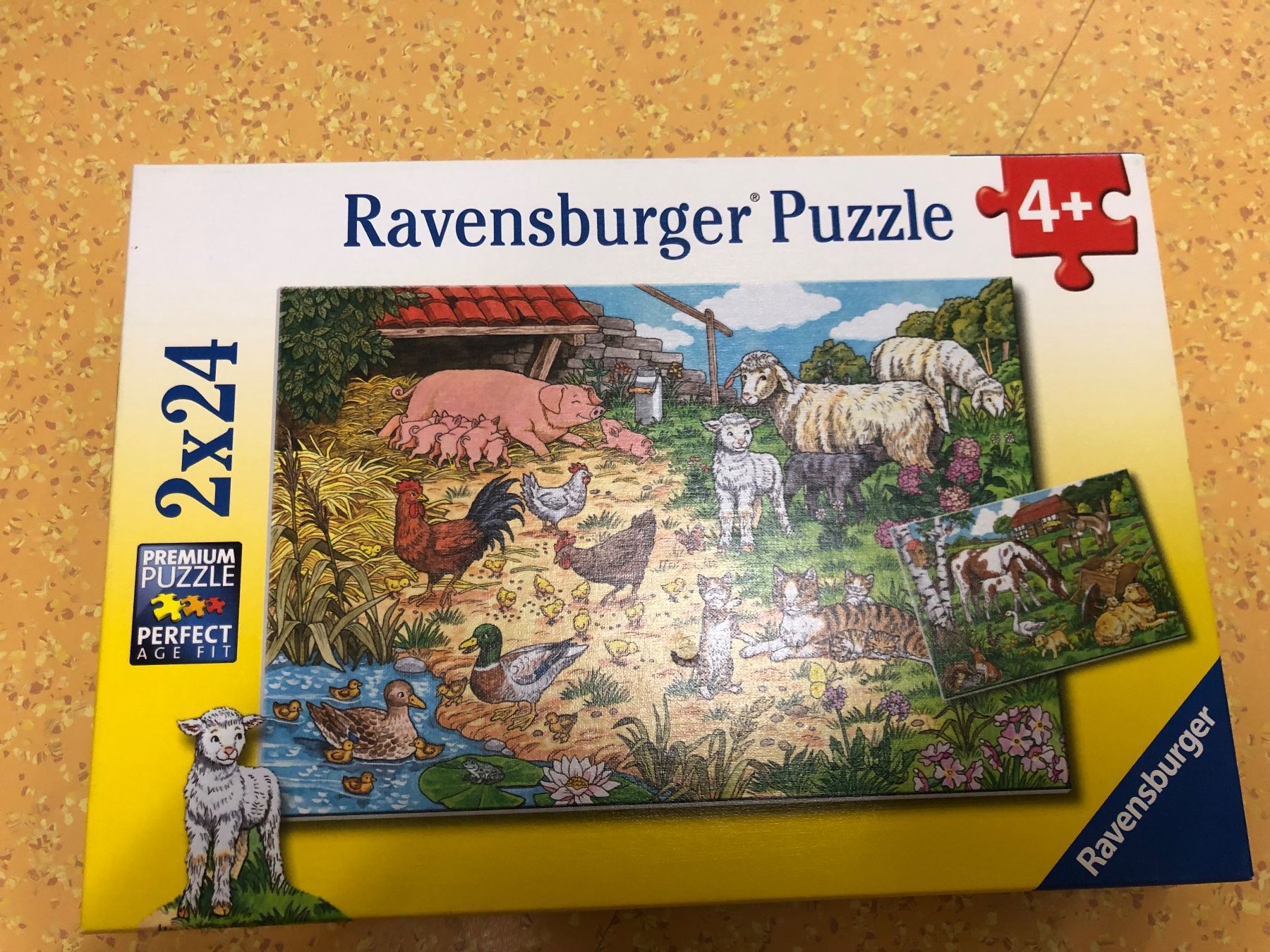Ravensburger Puzzle: RAVENSBURGER PUZZLE 2x24 Bauernhof – Usato da Wattwil venduto da jopara