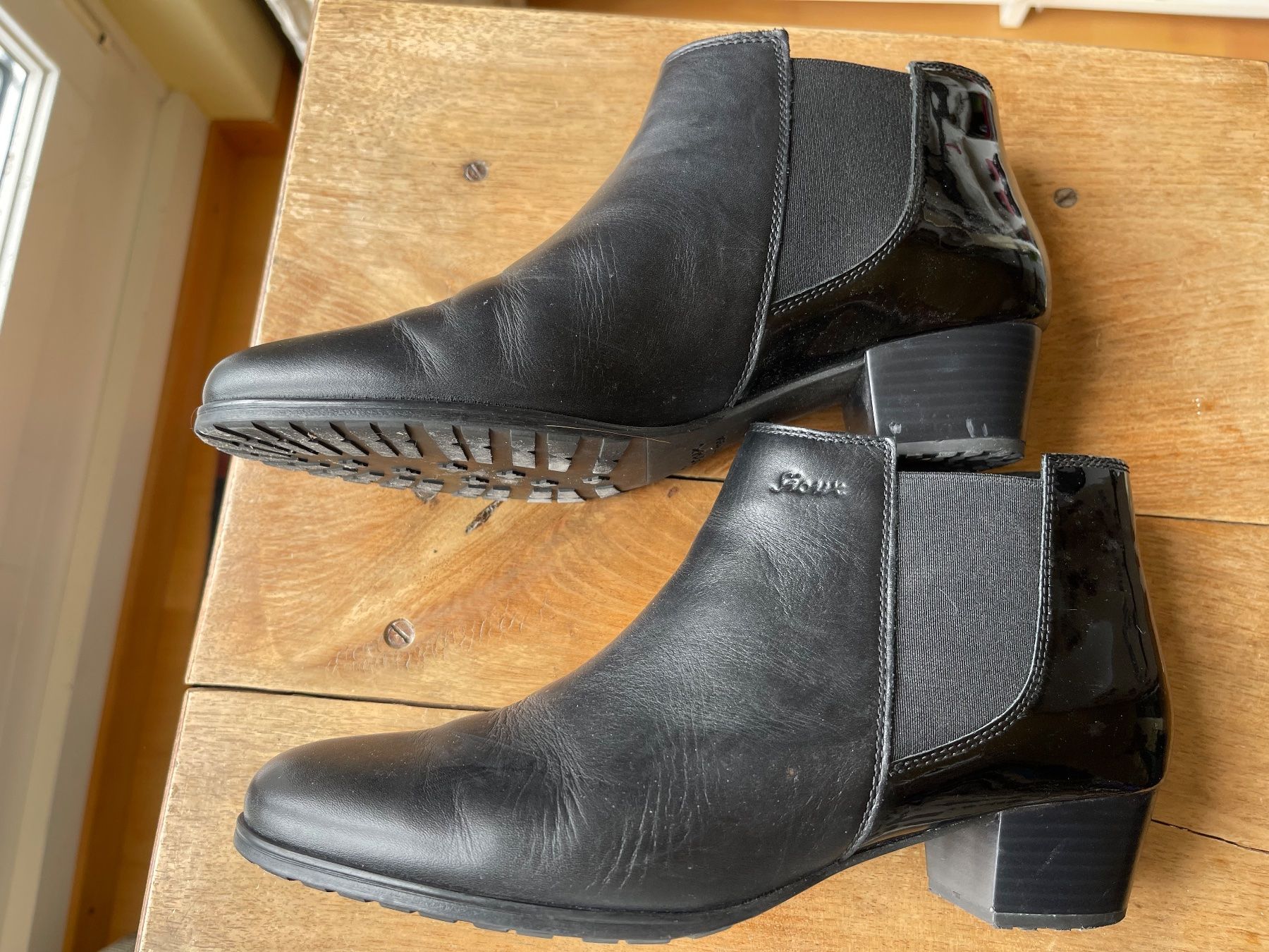 Scarpe da donna: Sioux Leder-Stiefeletten Gr. 39, schwarz – Usato da Meggen venduto da tulipe21 1