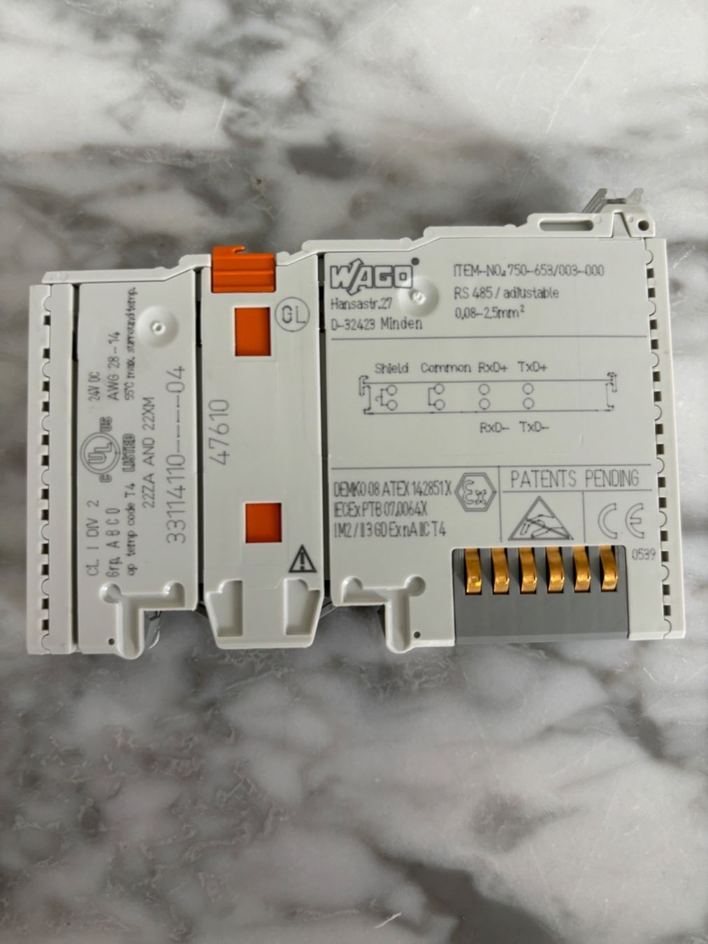 Wago Componenti elettronici: Wago RS-485 Serial Klemme – Usato da Kilchberg ZH venduto da chefe07 1
