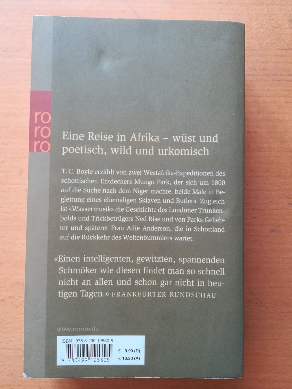 Bücher: Taschenbuch T. C. Boyle, Wassermusik – Gebraucht aus Zell ZH von ChristinaE 1