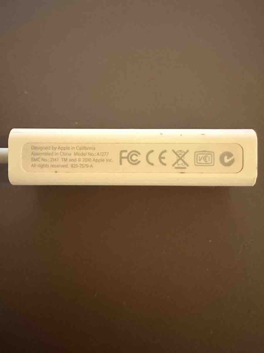 Apple Laufwerke & Adapter: Apple USB Ethernet Adaptee – Gebraucht aus Zürich von nvr_nvr_lnd