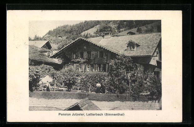 Cartes postales: Latterbach /Simmenthal, Pension Jutzeler – D'occasion à Berlin par bartko-reher