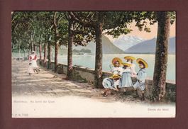 MONTREUX - Quai - Animation - 1907 CPN