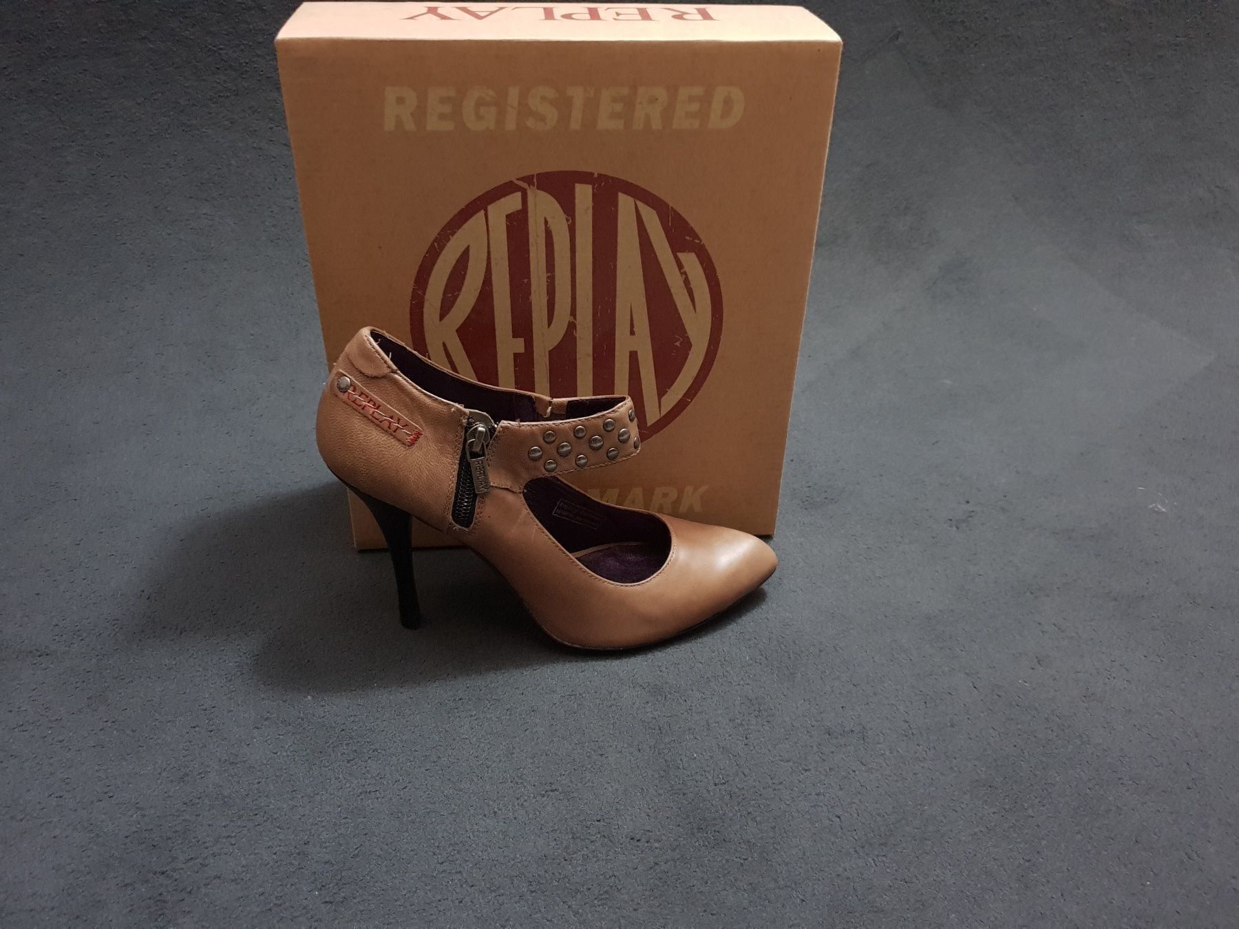 Scarpe da donna: REPLAY HIGH HEELS/PUMPS BRAUN LEDER      Gr. 39 – Nuovo e nell'imballaggio originale da Zürich venduto da LIQUIDATOR.CP 2