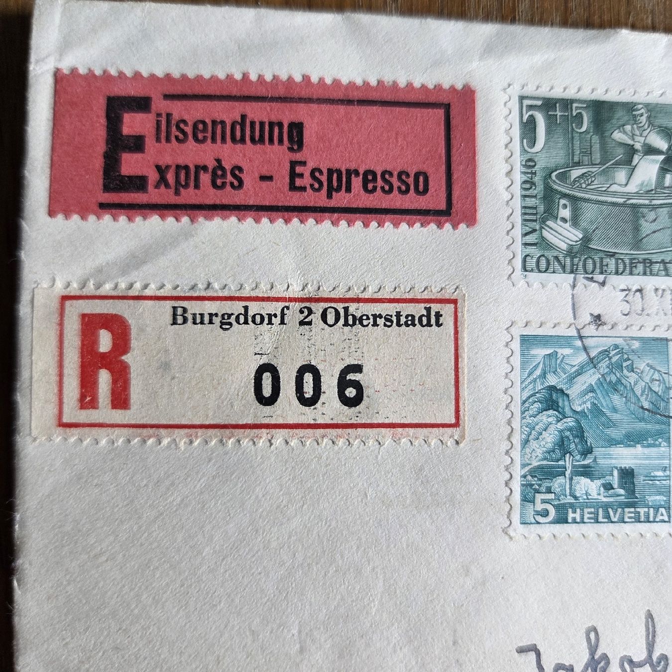 Tutti i francobolli: Toller Brief von 1946 – Usato da Stans venduto da Ducati16 3