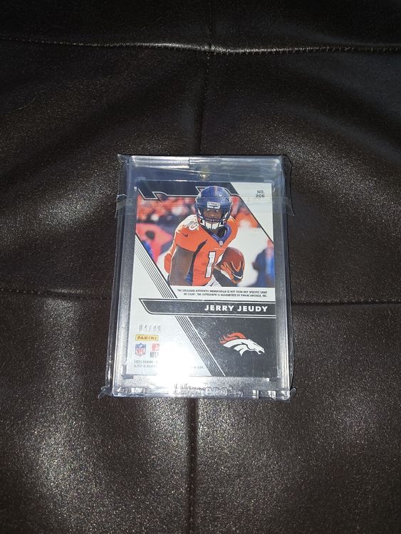 Jerry Jeudy 2020 Panini Obsidian Rookie Auto Patch 04/99 NFL (Neu und ...