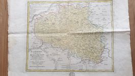 Böhmen. Antike Landkarte 1774. Hohmann Nürnberg.