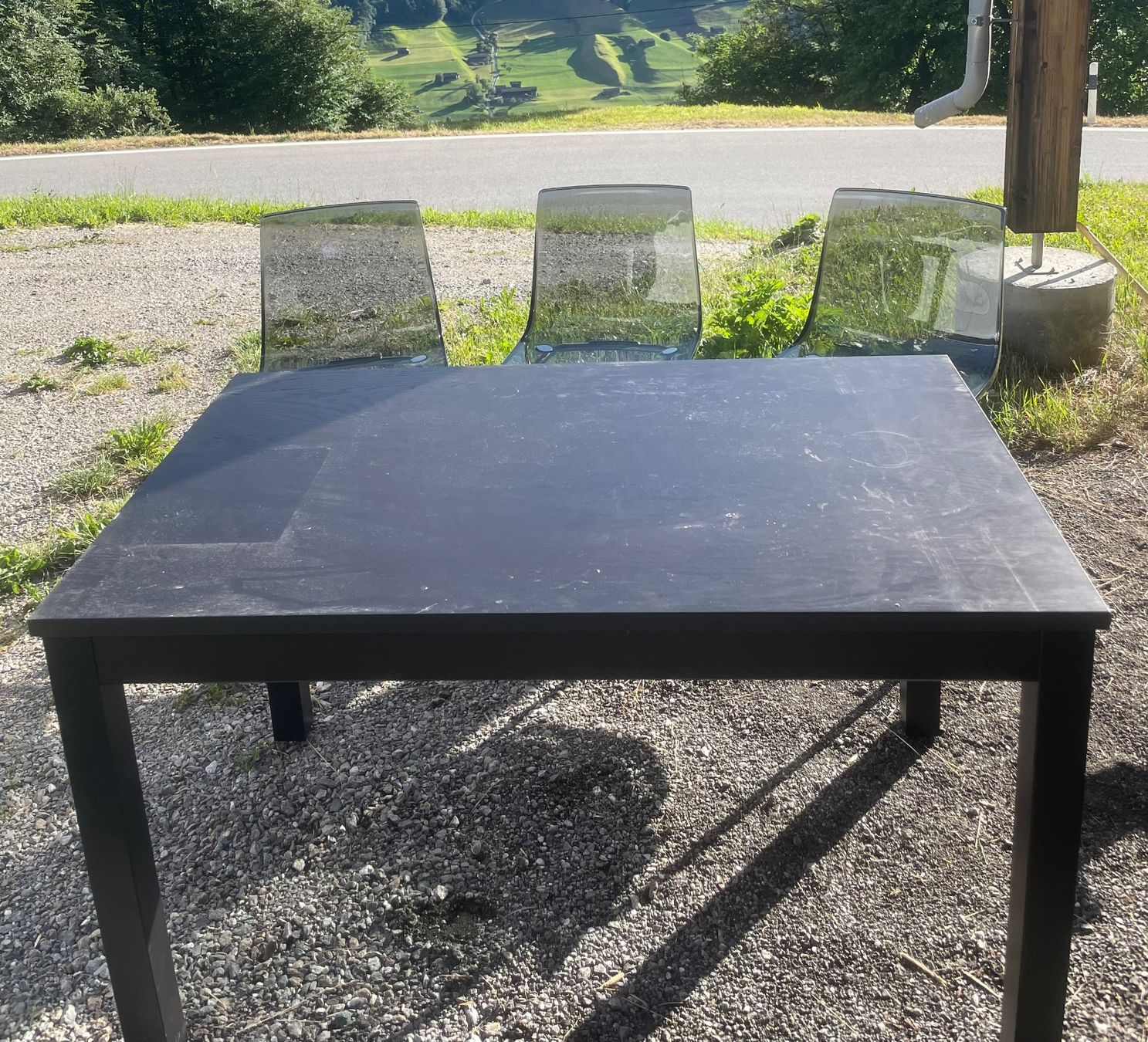 Ikea Sedie: Esstisch mit 3 Freischwinger-Stühlen – Usato da Serneus venduto da jan_6g25