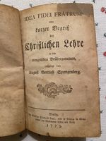 Seltene Erstausgabe Idea Fidei Fratrum Spangenberg 1779