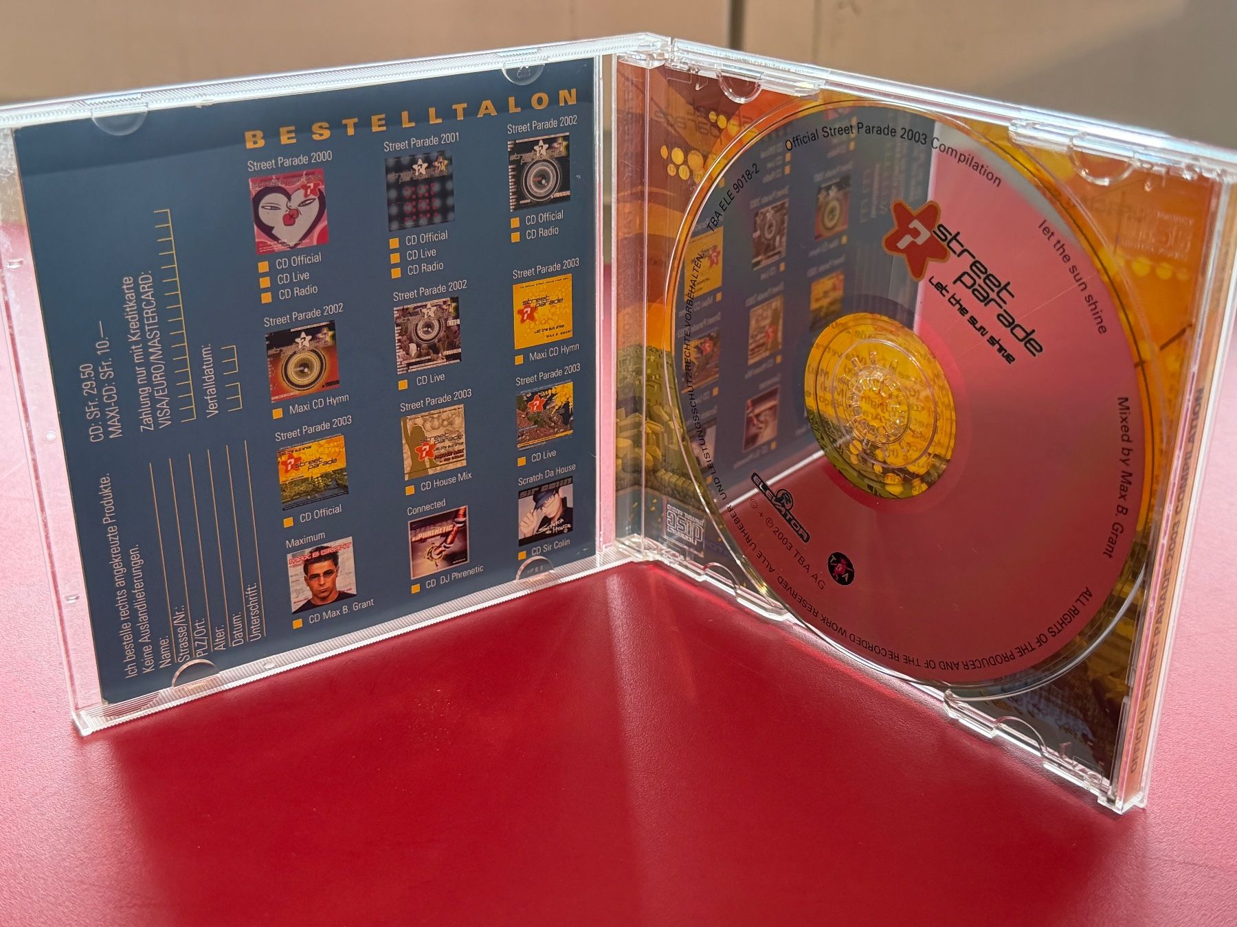 CDs: Max B. Grant - Official Street Parade 2003 - HB22A – Gebraucht aus Küsnacht ZH von hardrock.earth 2