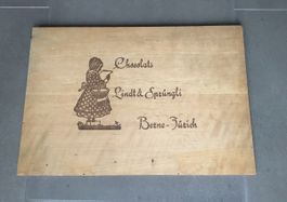 Lindt&Sprüngli Holz-Tafel