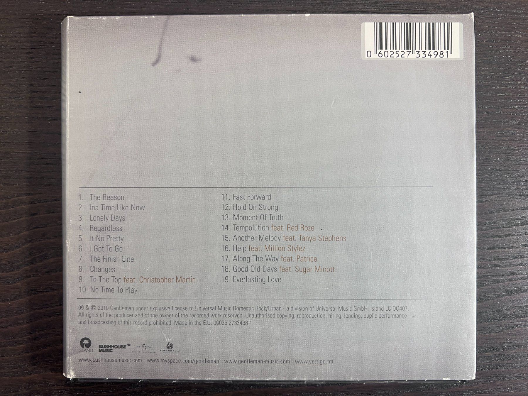 CD: Gentleman - Diversity – Usato da Zürich venduto da MusikFreunde 1
